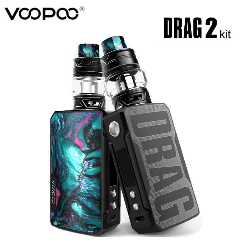 Voopoo Drag 2 TC комплект 177 Вт Drag 2 Коробка мод Vape с 5 мл Uforce T2 SubOhm Танк U2 N3 катушка электронная сигарета испаритель