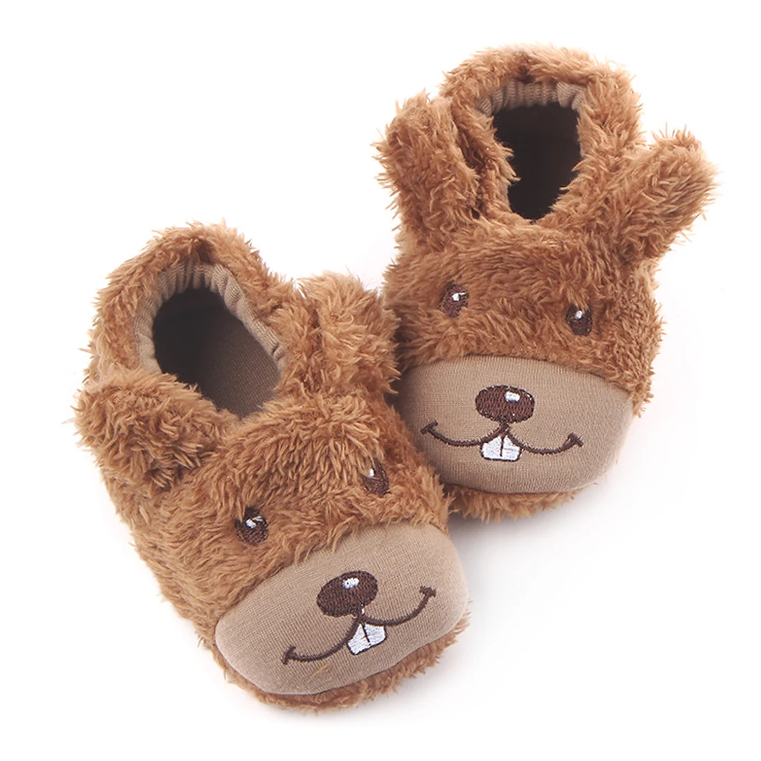 Детская зимняя обувь для детской кроватки Мультяшные тапочки новорожденных