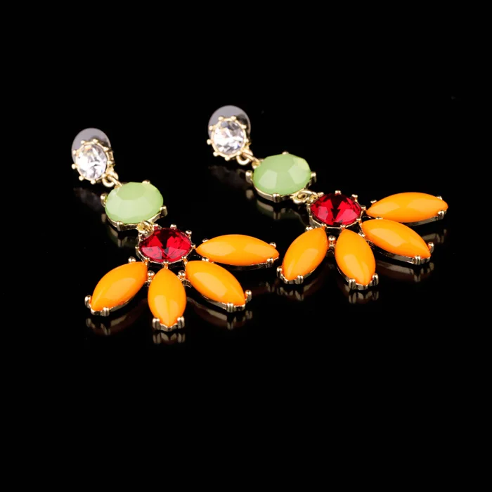 Длинные Стильные летние ювелирные изделия для ушей Красочные Подвесные серьги