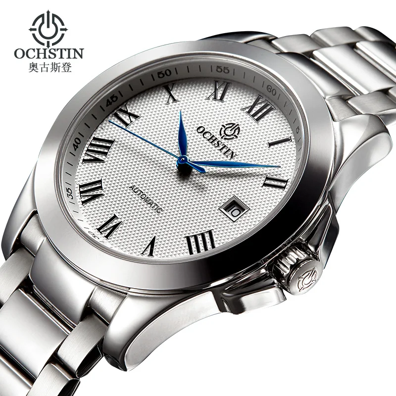Часы мужские армейские механические из нержавеющей стали|hombre|hombre reloj |