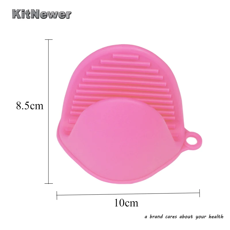 Pink WALFOS силиконовые Нескользящие перчатки для духовки с теплоизоляцией перчатки для приготовления пищи микроволновая печь захват горшок держатель - Цвет: Pink