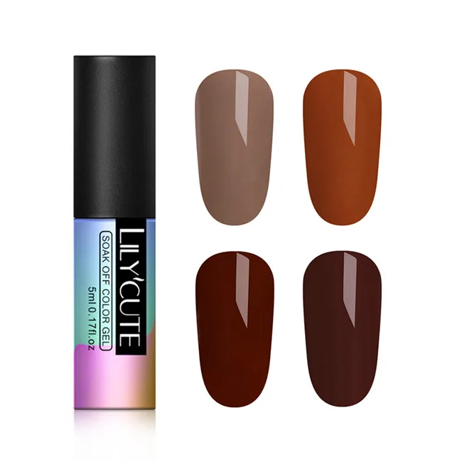 4PCS Set LILYCUTE Блестящий УФ-Гель-лак Полупостоянный Гибридный Гель-лак набор для маникюра ногтей замочить верхнее покрытие белые гель-лаки - Цвет: 4PCS Set