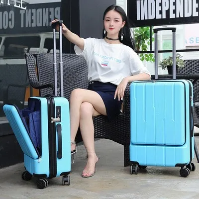 KAWEIDA 20 &quot24 дюймовый мужской чемодан для салона Спиннер ноутбука дорожный Багаж