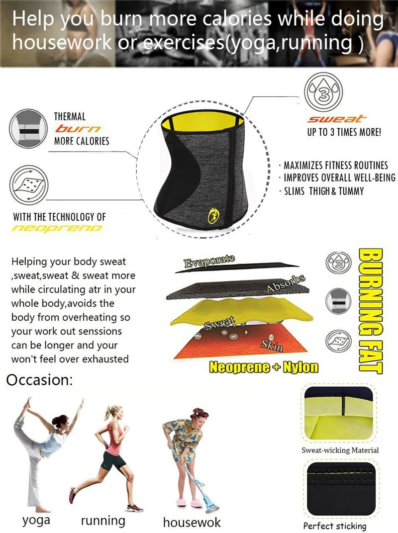 NINGMI Body Shapers тонкий талии тренажер для женское неопреновое сауна спа моделирующий ремень корсажи Корсеты пояс для похудения Корректирующее белье