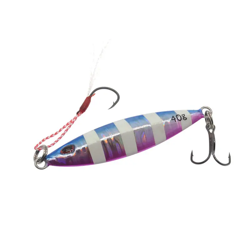 

Hot Sale Fishing Accessories Metal Jigging Spoon Bait Sea Fishing Lead Fish Fishing Lures Iron 40g 5Pcs Pesca Accesorios 7
