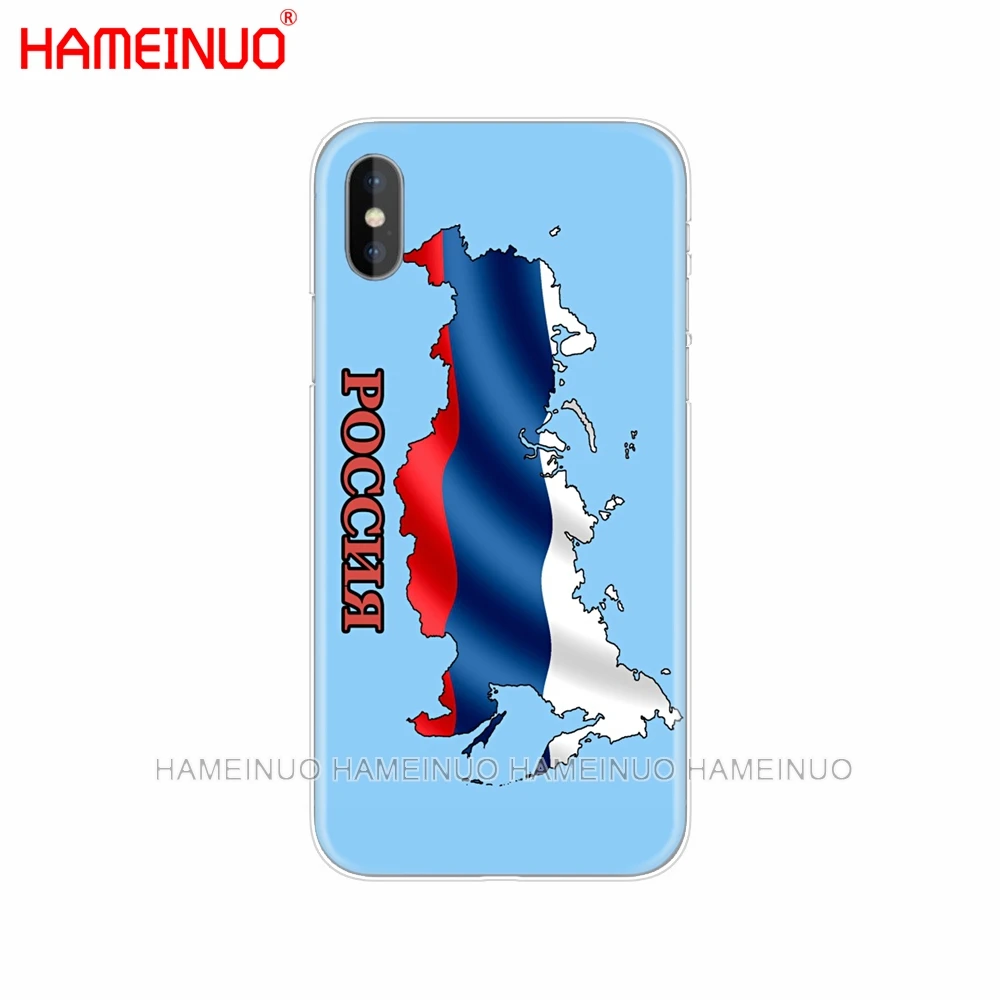 HAMEINUO флаг России медведь Орел Чехол для мобильного телефона для iphone 6 4 4s 5 5s SE 5c 6 6s 7 8 plus чехол для iphone 10 X - Цвет: 03046