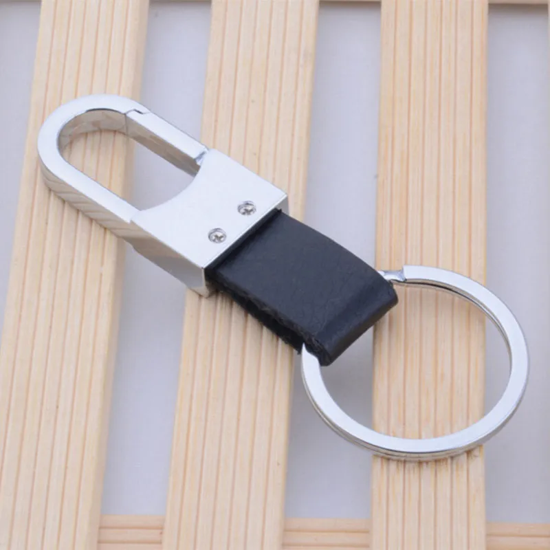 Мужской брелок в классическом стиле мужской автомобильный из натуральной кожи