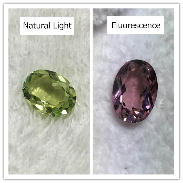 Овальная форма александритовый свободный камень зеленый красный граненый