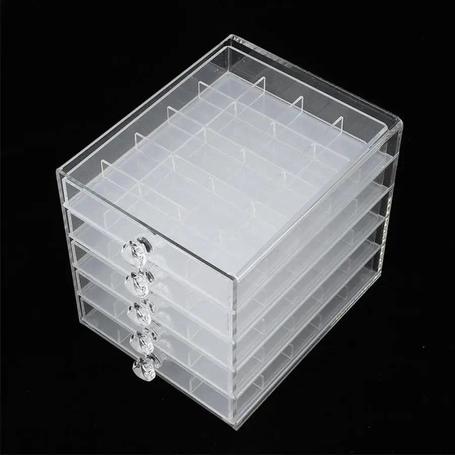 Пятислойный акриловый Съемный контейнер для хранения прозрачный практичный