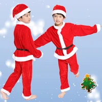 christmas santa claus suit top quality christmas costume suit baby boygirl 3pcs kids new year childrens clothing set