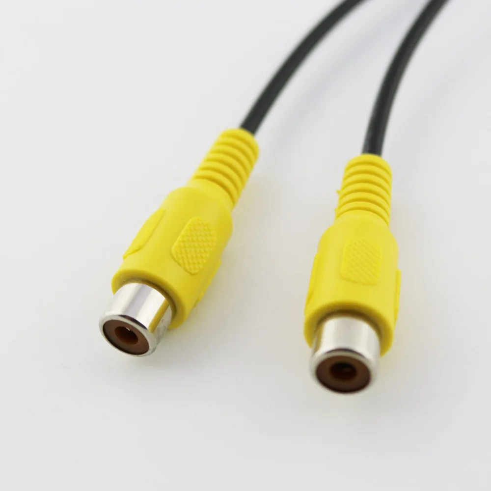10x RCA Phono Female to Jack Аудио Видео адаптер Коннектор Удлинительный кабель черный 60