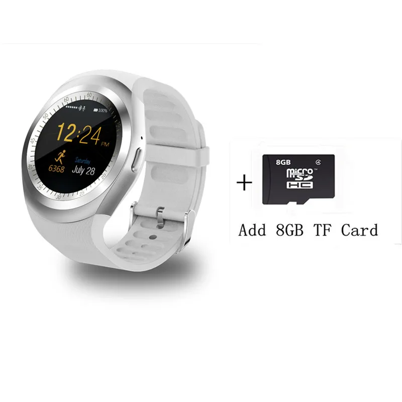 Умные часы с поддержкой Bluetooth Y1 Смарт Relogio Inteligente для мобильного телефона 2G GSM SIM