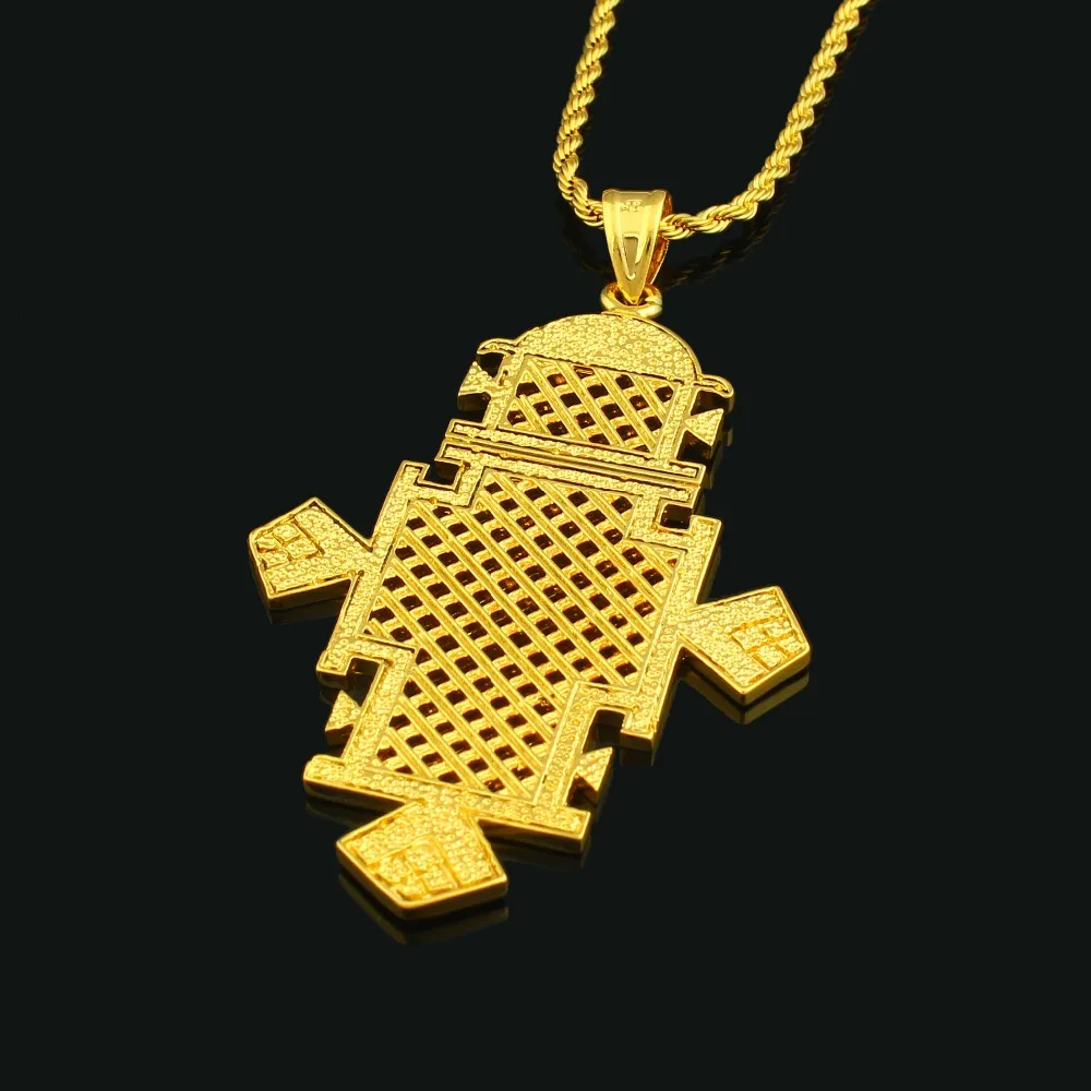 Новейшая модная Подвеска Крест с necklace ем золотой цвет кулон исламские украшения Подарки для женщин