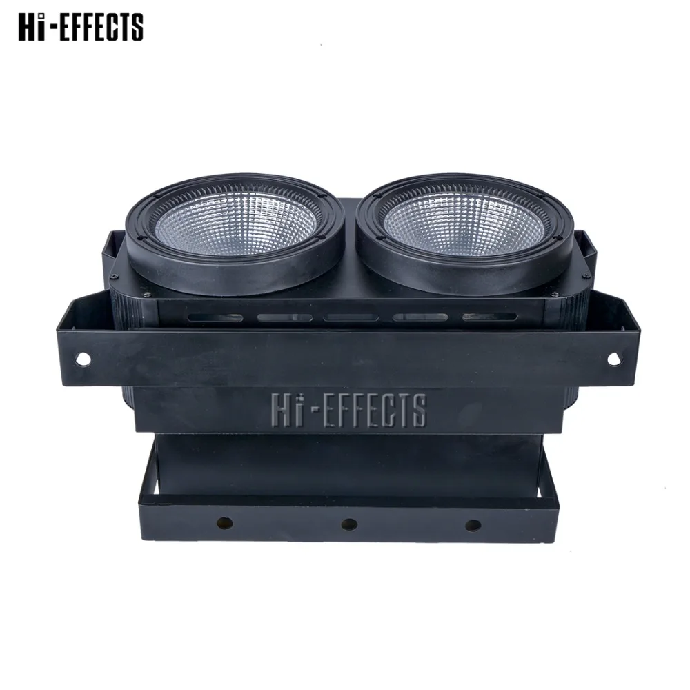 2 шт./лот 2*100 Вт LED COB blinder свет ручной Затемнения + Стробоскопическая функция par light