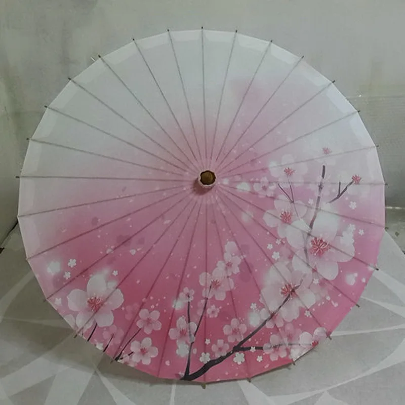 

Luzhou Oil Paper Umbrella Ancient Costume Pink Ccherry Blossom Wedding Decoration TVB Women Photo Tools Chinese Presents