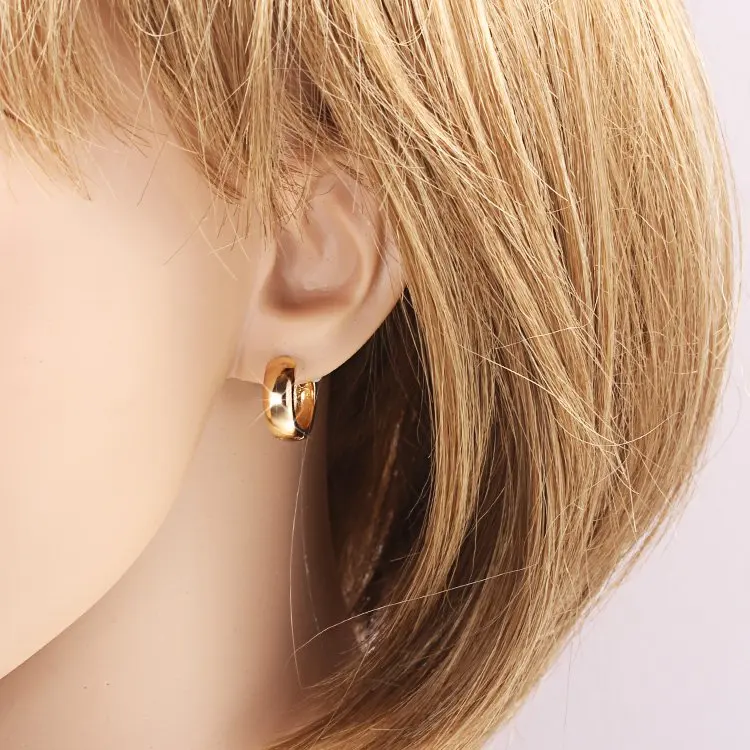 Маленькие серьги кольца золотого цвета для женщин в африканском стиле E0208|brinco de