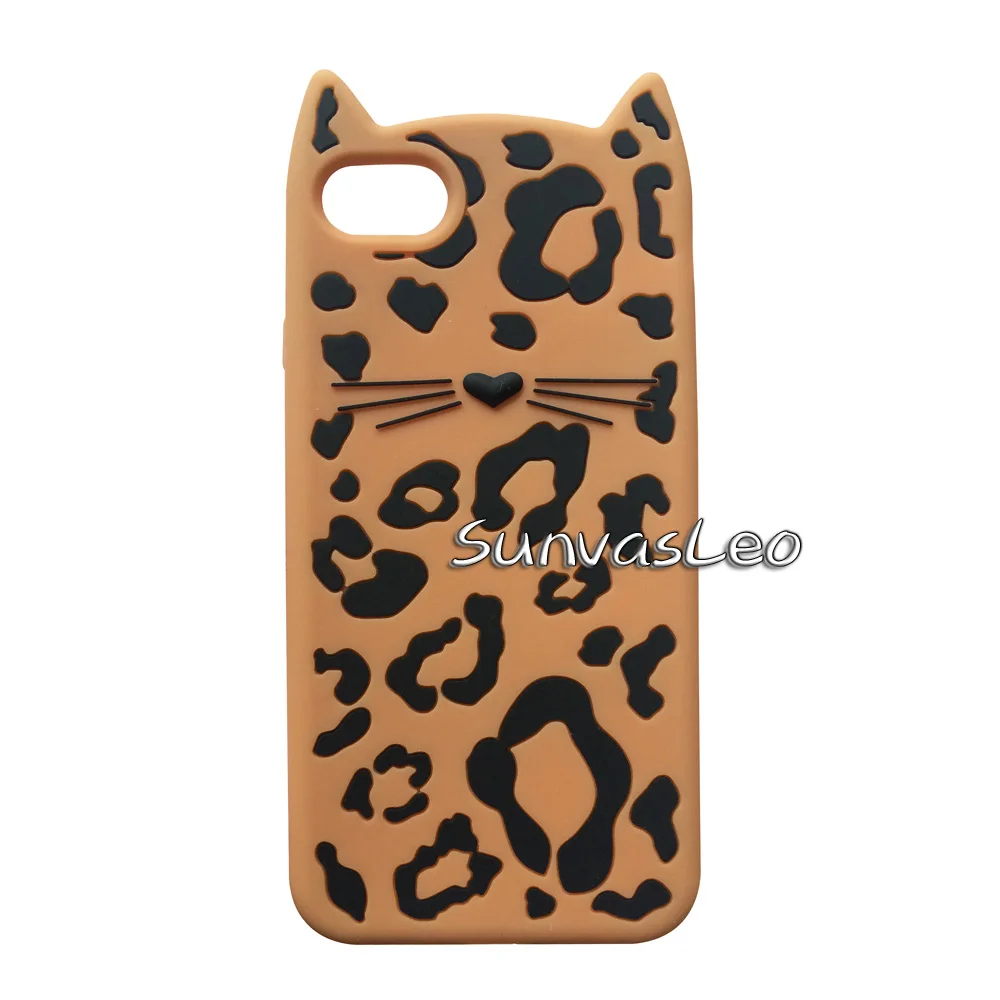 Для iPhone 5 6 7 8 X XR XS Max/Plus 3D мультфильм животных Мягкий силиконовый чехол для задней панели сотового телефона оболочка противоударный