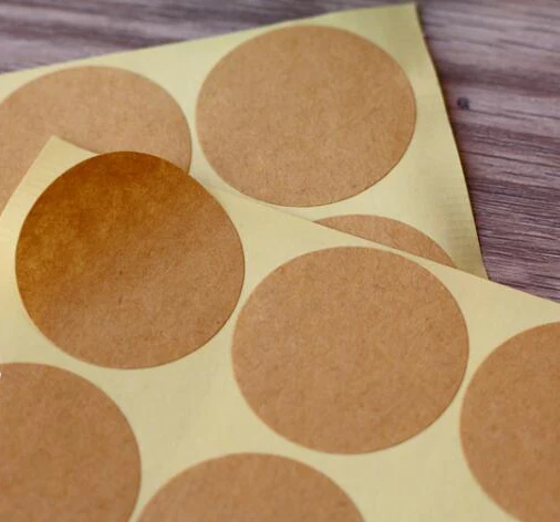 270 stickers/lot 35mm round Self-adhesive kraft paper sealing label sticker, Item No.TK17