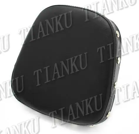 Черная Кожаная подушка для спинки мотоцикла Honda Shadow Spirit Sabre Aero ACE Steed VLX 400 600 1100 DLX