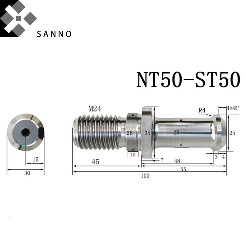 2 шт. BT50 - ST50 / NT50 держатель станка с ЧПУ сверлильного токарного стандартный