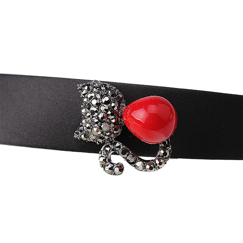 M MISM блестящие стразы для девочек аксессуары волос красная повязка с бисером