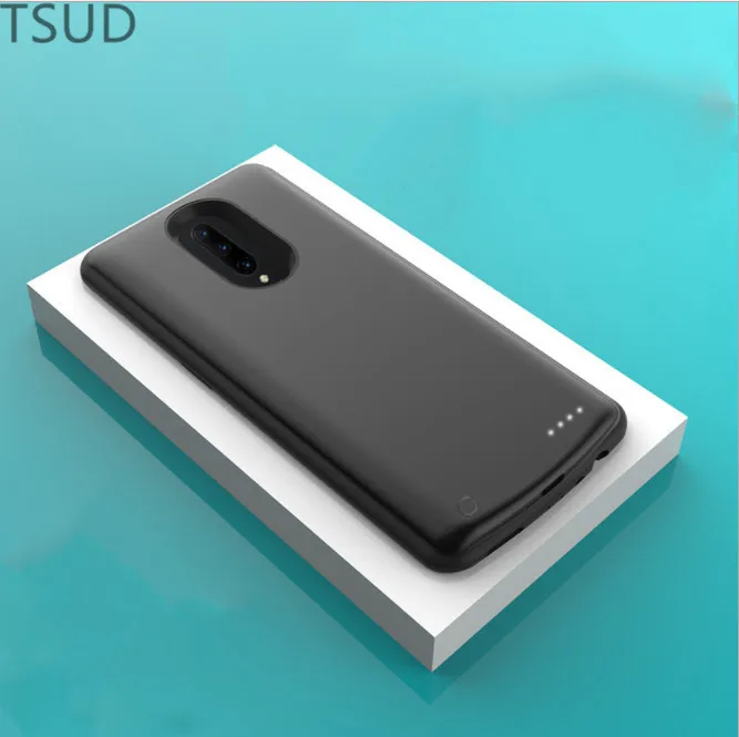 6000 мА/ч чехол для внешнего беспроводного зарядного устройства для One Plus 7 Pro Портативный чехол для зарядки аккумулятора для OnePlus 7 Pro 2 в 1 роскошный