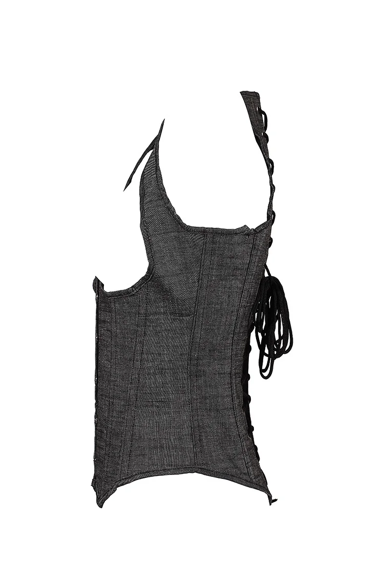 Кружевной корсет с Сатиновыми костями тонкий жилет нижним бюстом корсетом в