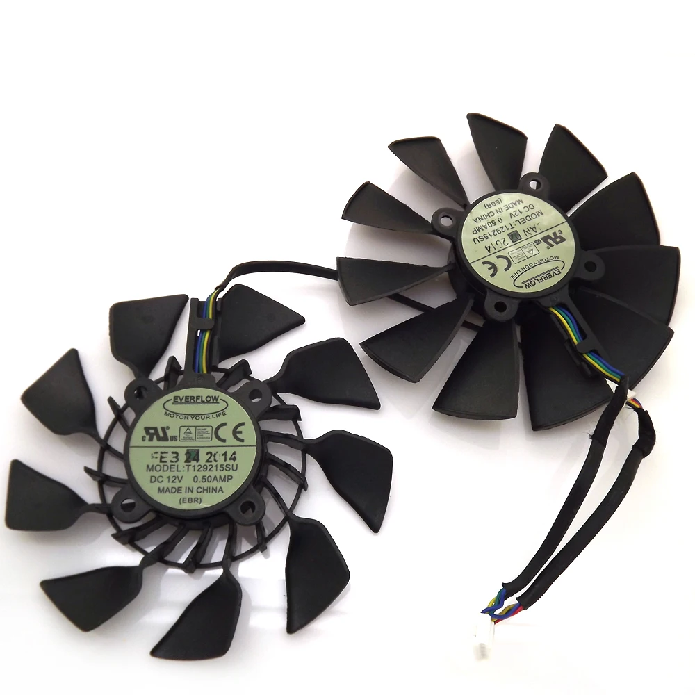 Бесплатная доставка T129215SU 12 в 280 а 95 мм VGA вентилятор для ASUS R9 290 280X 290X GTX780 GTX780TI