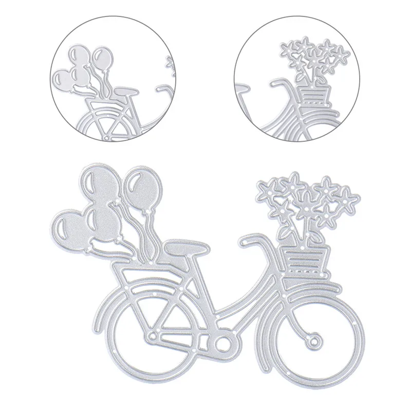 Симпатичный велосипед DIY трафареты для резки металла скрапбукинга бумаги