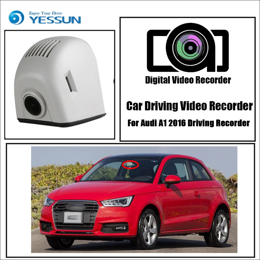 YESSUN для Audi A1 2016 Автомобильный видеорегистратор Мини Wifi камера Full HD 1080P
