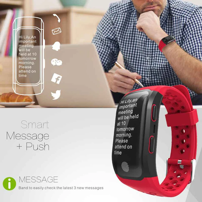 OGEDA Для мужчин Смарт-часы для фитнеса динамический мониторинг сердечного ритма