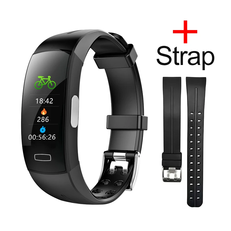 Black Plus Strap MAFAM Смарт часы ЭКГ PPG пульсометр кровяное давление смарт-браслет часы спортивные часы, Bluetooth для iphone xiaomi часы фитнес - Цвет: Black Plus Strap
