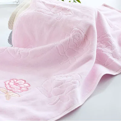 Pink Модный домашний текстиль хлопковый полотенца для взрослых, домашние кухонные полотенца высокого качества, 3 цвета - Цвет: Pink