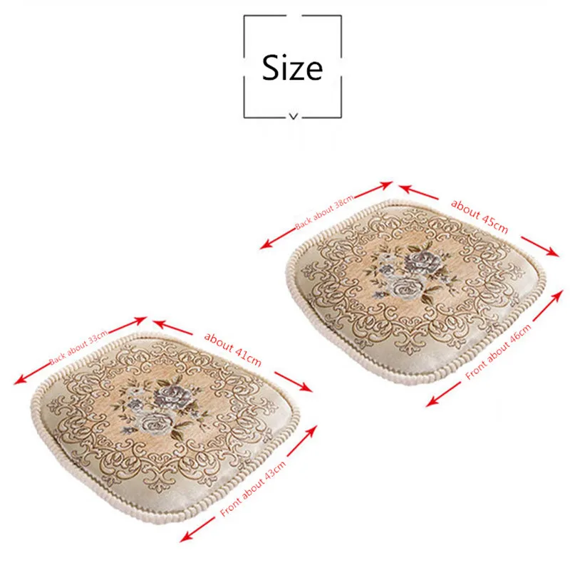 Подушка для стула с вышивкой Прямоугольная подушка домашнего декора сиденье из