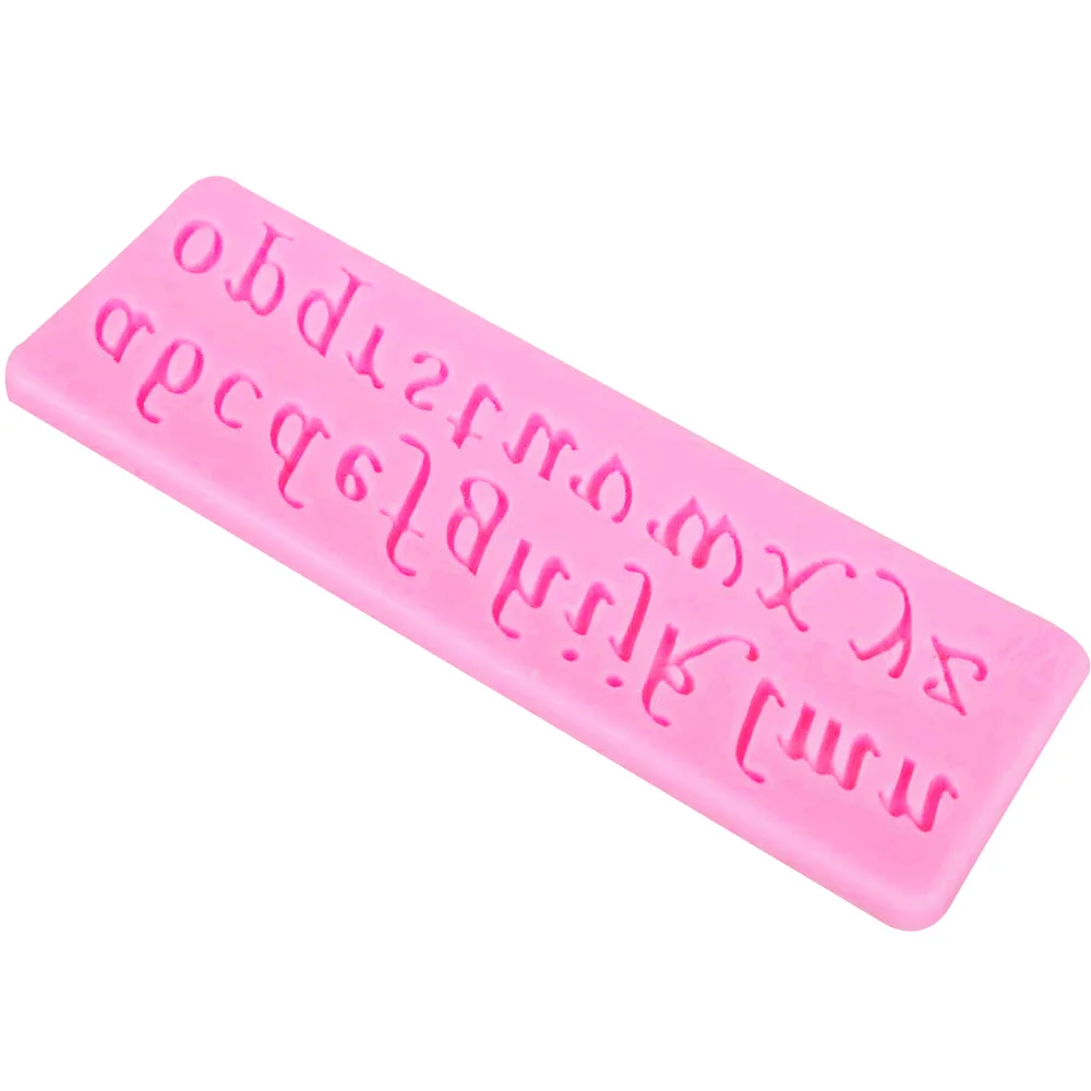 C178 алфавит цифры буквы помадка силиконовая форма мастика шоколад глиняные формы