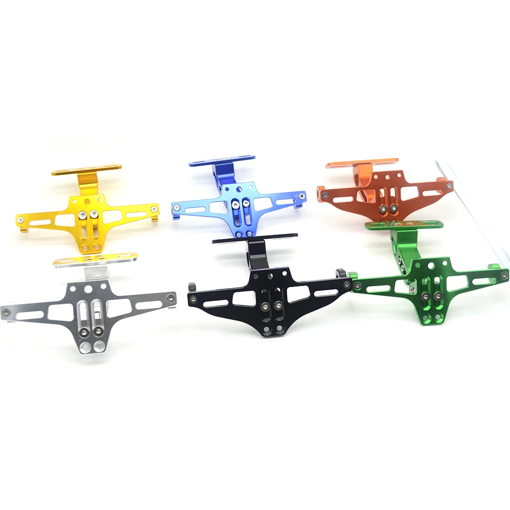 Мотоцикл Регулируемый угол алюминиевый номерной знак держатель кронштейн