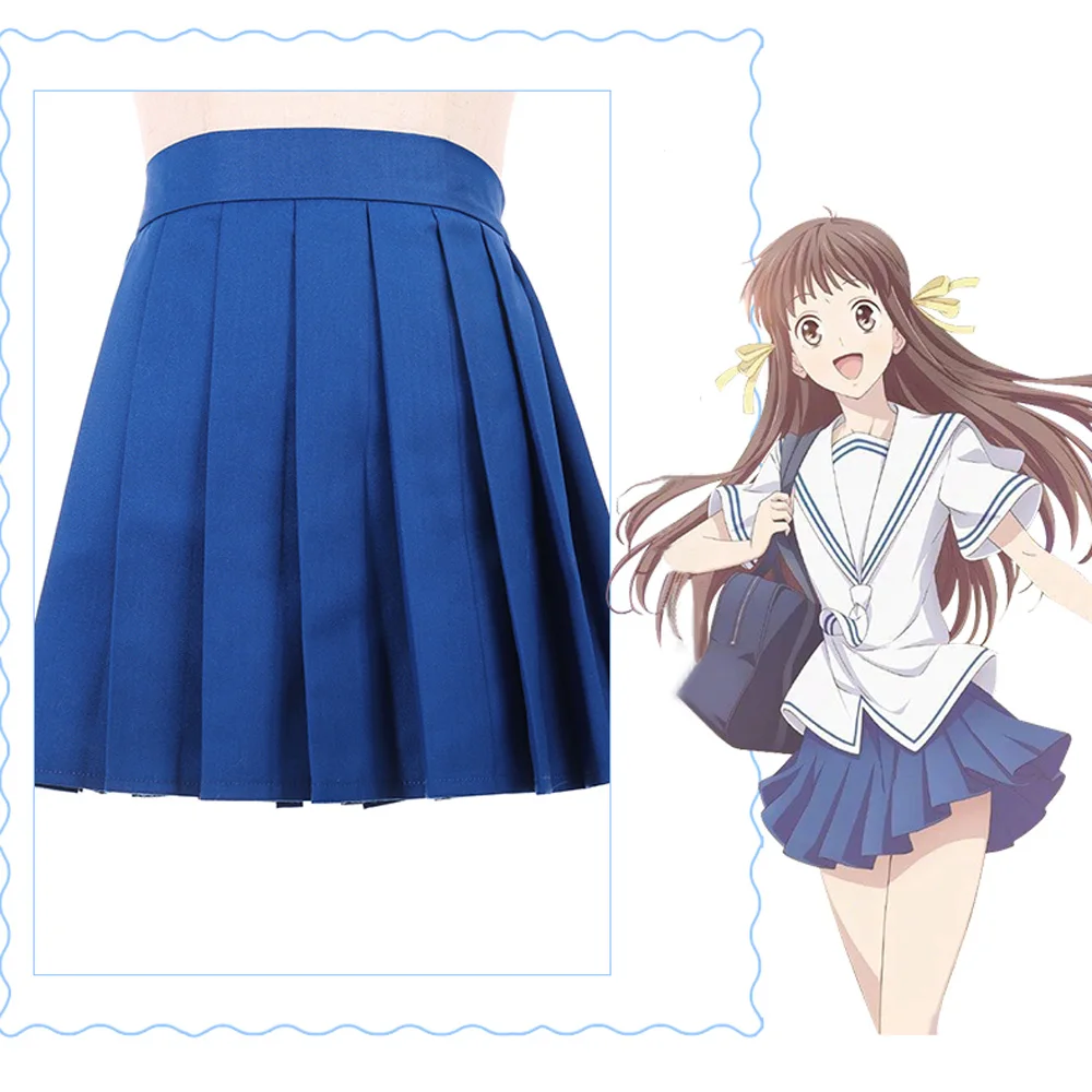 VEVEFHUANG Honda Tohru FRUITS BASKET Anime Cosplay Summer JK School uniform Set cosplay costume blouse skirt |