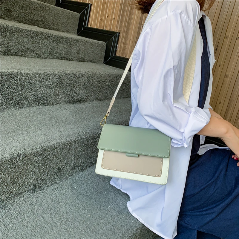 Мини кожаные сумки через плечо для женщин 2019 зеленая цепочка сумка женские