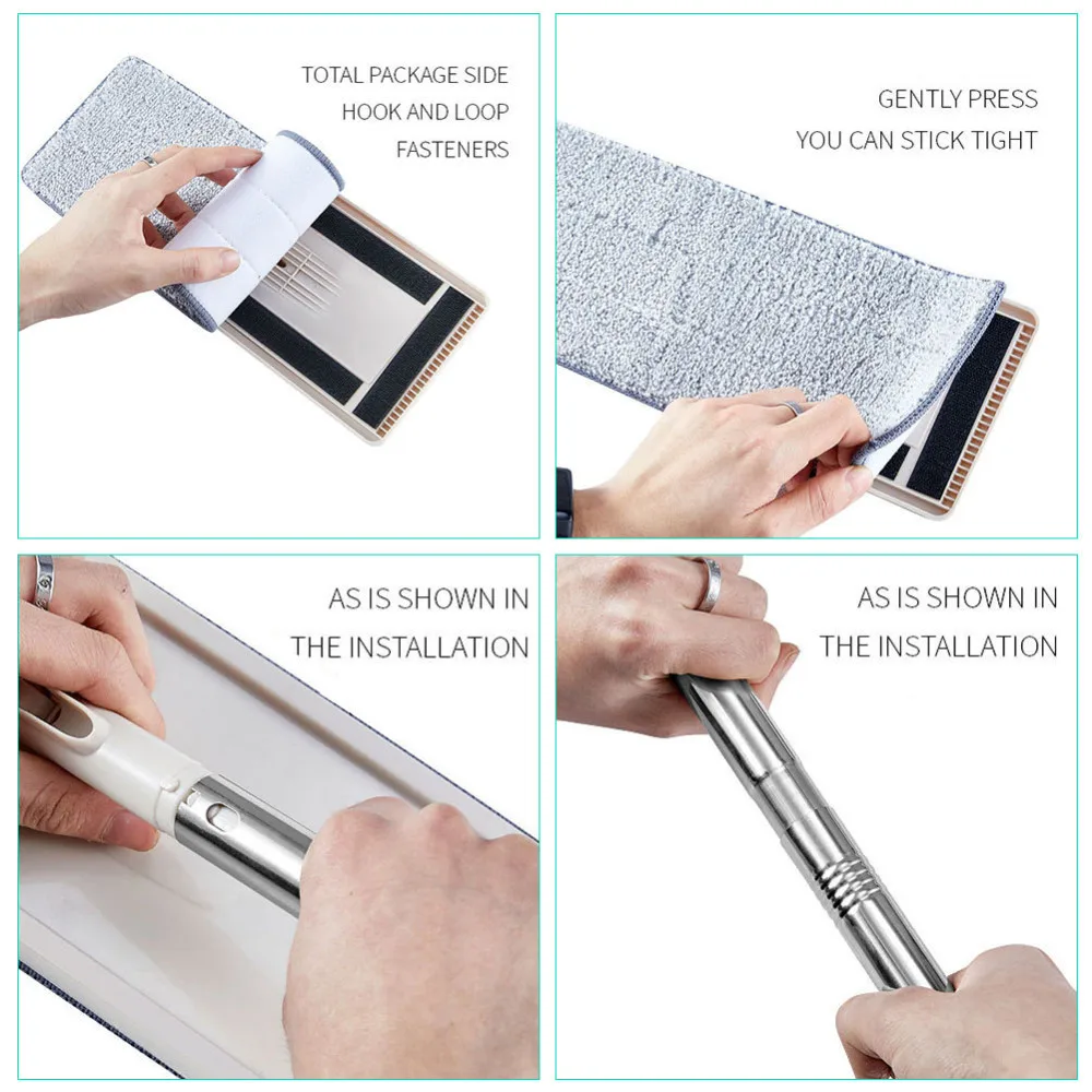 Швабра с чистящей тряпкой чистящая для дома кухни деревянного пола|Швабры| |