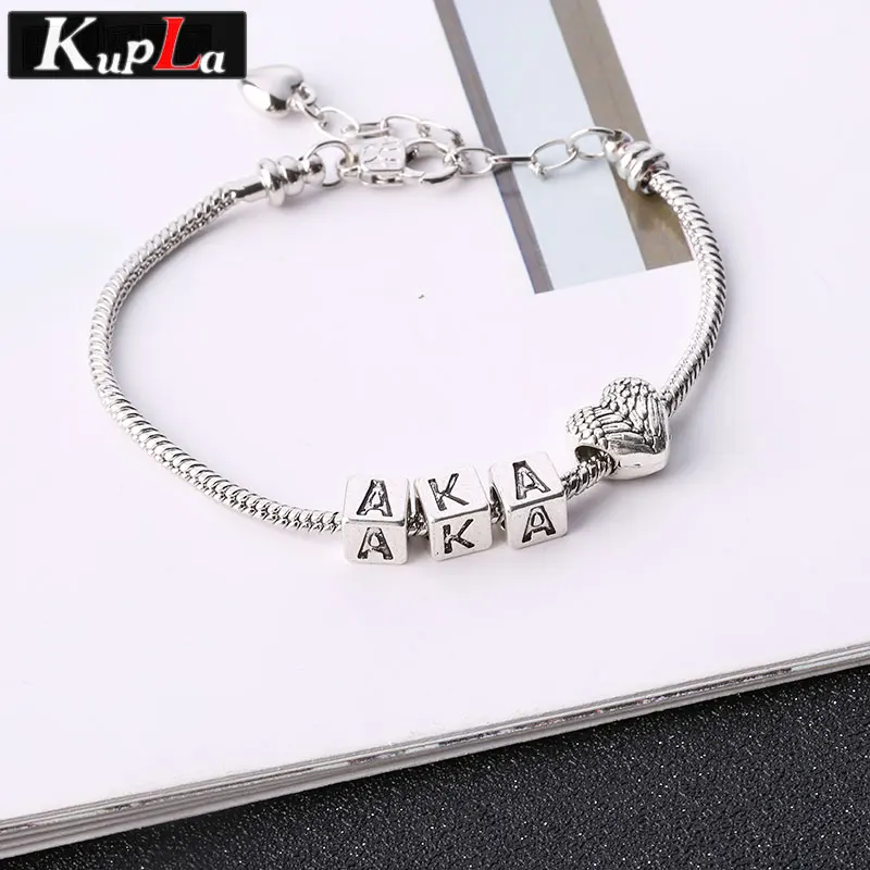 Vintage Silver Metal Aka Sorority DIY Classic Accessories Handmade Fashion Beads Charms for Pandora 40 Pieces/lot | Украшения и