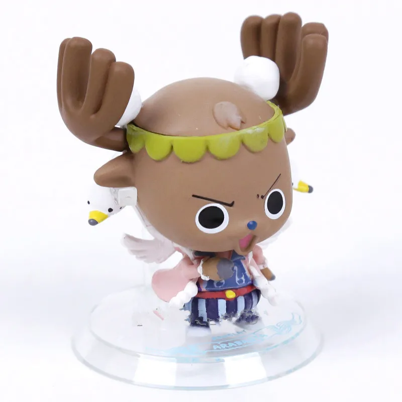 5 шт./компл. Tony Chopper Karoo Kung Fu Manatee Pell Q Версия ONE PIECE 8 см Модель Коллекционная игрушка