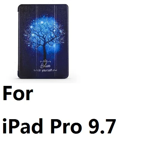 QUWIND синий дерево непрозрачные мягкий сон проснуться чехол для iPad Mini 1234 iPad 234 iPad iPad воздуха 1 2 Pro 9,7 10,5 - Цвет: For iPad Pro 9.7