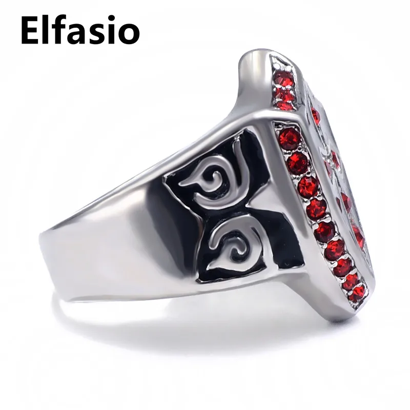 Мужское женское серебряное красное/синее/Белое Кристальное кольцо из