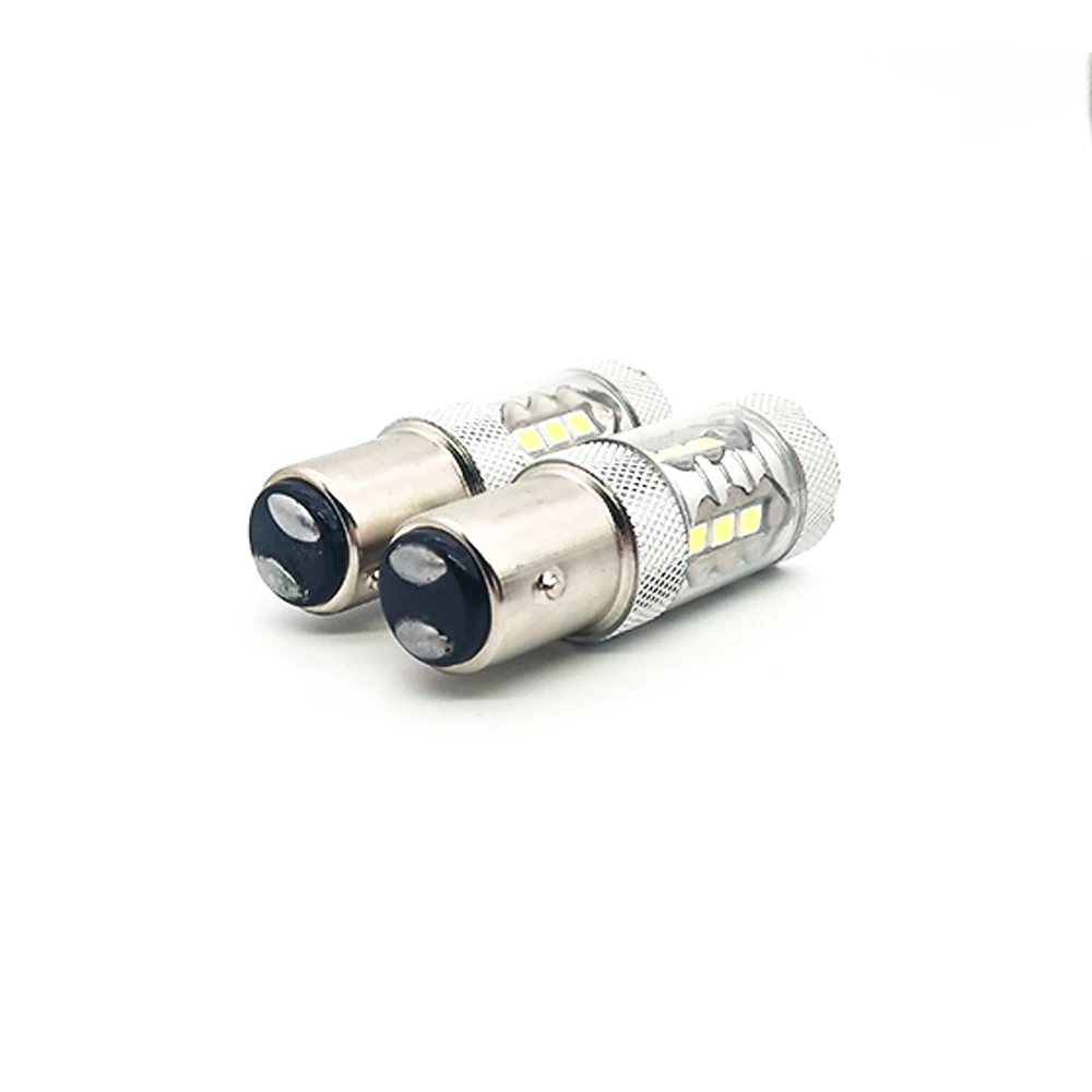 Уэлбек 1157 2057 2357 7528 BAY15D 16-SMD 3030 светодиодный свет лампы 6000 К белый с проектором