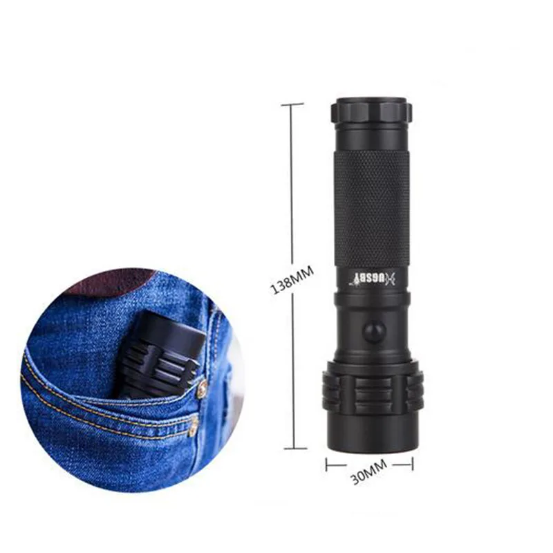 Зеленый красный белый свет CREE LED лампе мини фонарик AAA Открытый Отдых на природе