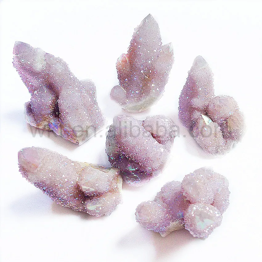 WT-G160Natural Ангел дух камня кварца, редкие и великолепная Ангел aura кварц кластера с цветом ый