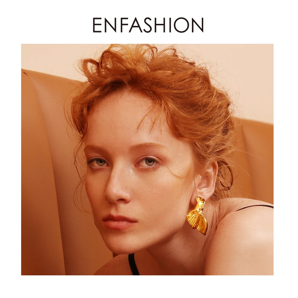 Enfashion, серьги-капли с крыльями ангела для женщин, золотой цвет, Букле д 'Орель, модные серьги, ювелирное изделие, EC181043