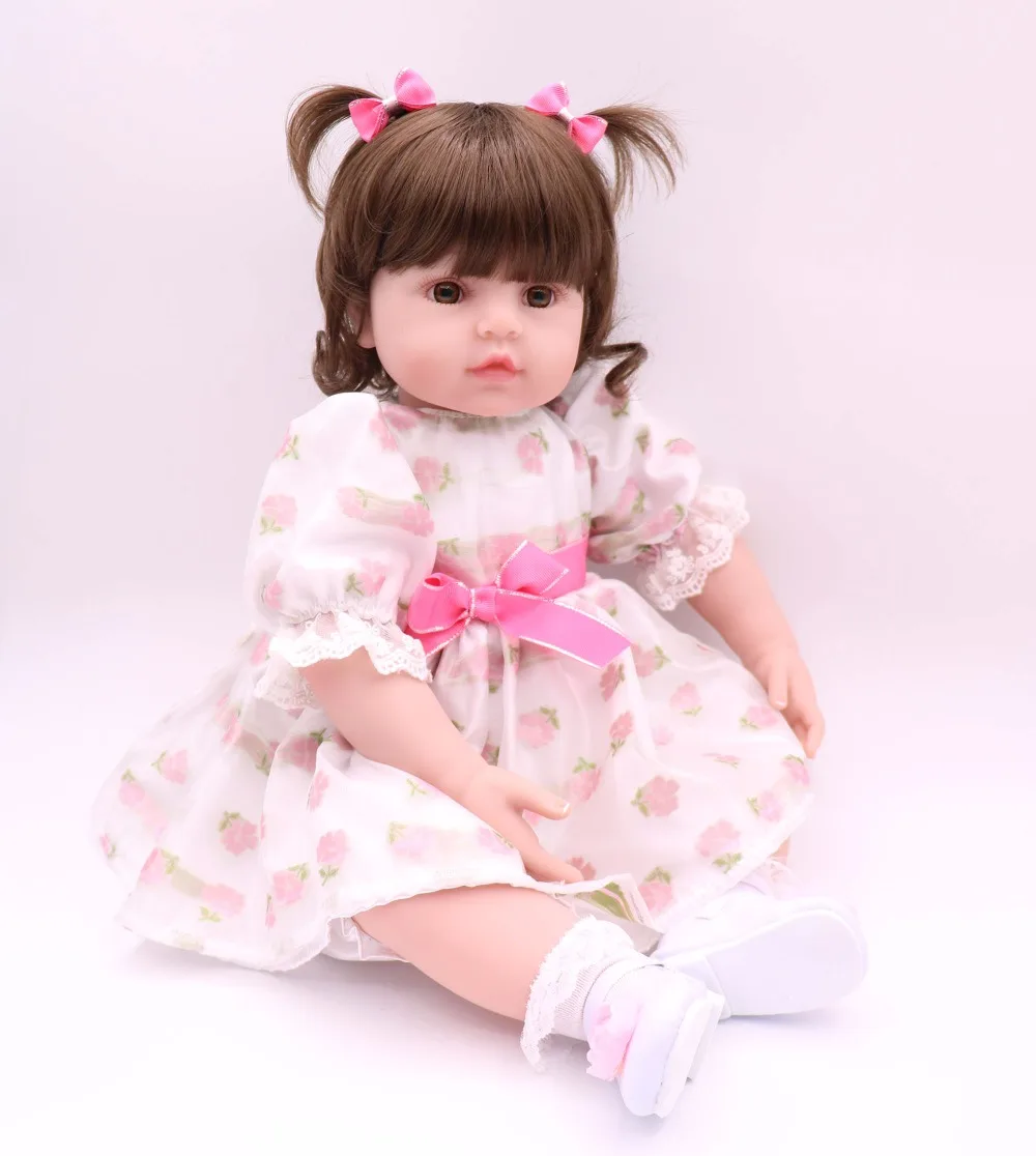 

NEW ARRIVAL 60cm Realistic Soft Silicone Reborn Dolls Look Truly Baby Dolls Lovely Cartoon Kids Birthday Gift Newborn Baby Toys