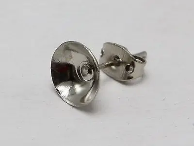Серьги-гвоздики 100 пробы из серебра штифт для ногтей 8 мм | Украшения и аксессуары
