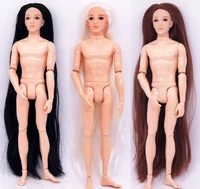 3d eyes boy doll with 14 joint moveable super long hair nude naked doll boyfriend for boy bridegroom ob ken doll xmas